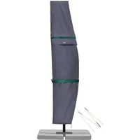Sekey Sonnenschirm-Schutzhülle für 300 cm Ampelschirm - Sonnenschirm-Zubehör mit praktischem Reißverschluss und Stab, idealer Schutz für Ihren Balkonschirm.
