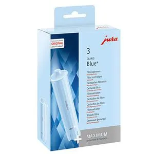 JURA original CLARIS Blue+ Filterpatrone - TÜV-zertifizierte Hygiene, 3er-Pack für optimalen Kaffeegenuss und Schutz vor Kalkablagerungen