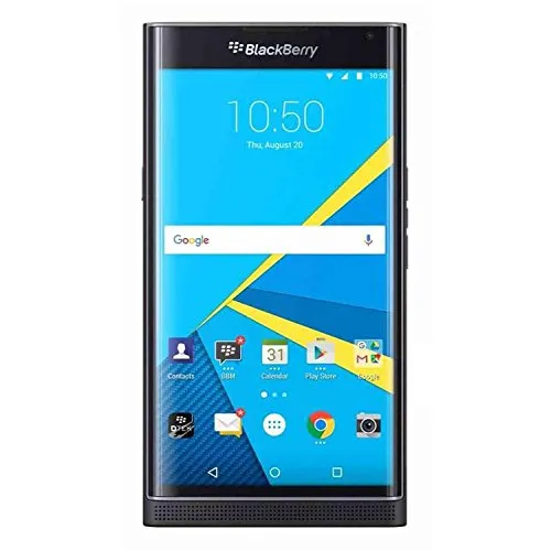 BlackBerry PRIV STV100-4 Smartphone - Simlockfreies Handy mit 5,4 Zoll Dual-Curved Display und 18 MP Kamera, bietet höchste Sicherheit durch DTEK Warnsystem und lange Akkulaufzeit von bis zu 22,5 Stunden.