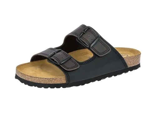 Lico Pantolette Bioline Man Soft Pantolette schwarz 46 EU - Herren-Pantoletten in Größe 46, aus hochwertigem Synthetik mit komfortablem Leder-Innenmaterial und rutschfester Gummisohle für optimalen Tragekomfort.