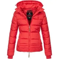 Marikoo Damen Steppjacke mit abnehmbarer Kapuze & 2-Wege-Reißverschluss