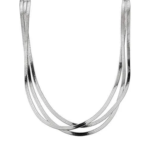 Liebeskind Berlin Sleek-Halskette LJ-0716-N-45 Silber - Ketten für Damen, elegante 45 cm lange Edelstahl-Halskette, perfekt für individuelles Layering und als Geschenk in schöner Geschenkbox.