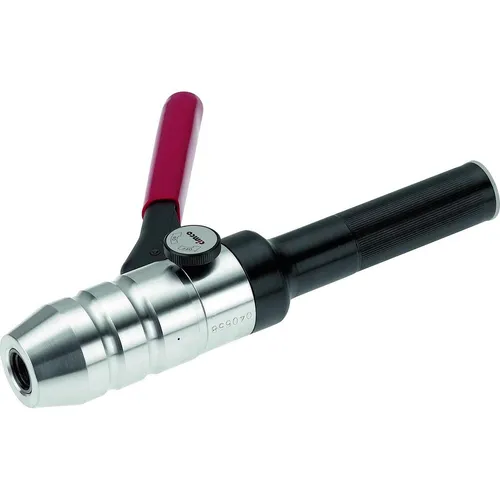 Cimco 13 4016 Hydraulische Handstanze gerade Ausführung - Werkzeug für präzise Rund-, Rechteck- und Quadrat-Stanzungen im Schaltschrankbau. Mit Sicherheitsüberdruckventil und ergonomischem Handgriff für einfachen Einsatz.