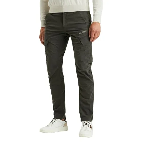 PME Legend Herren Cargohose NORDROP Cargo Stretch Twill - Tapered Fit - Modische Wanderhose für Herren aus 97% Baumwolle mit 3% Elasthan für optimalen Komfort und Bewegungsfreiheit. Ideal für Outdoor-Aktivitäten und lässige Anlässe.