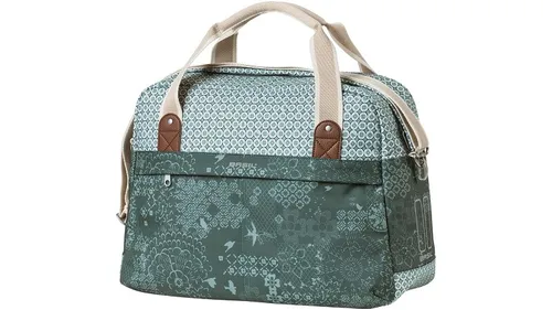 Basil Unisex Boheme Carry All Schultertasche – Green, One Size - Fahrradtaschen: 18 Liter Hinterrad Tasche mit Reißverschluss, ideal für stilbewusste Radfahrer.
