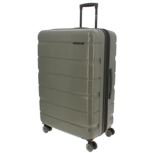 Franky ABS13 76er Trolley Dehnfalte Hartschale olive - Der Franky Hartschalenspinner vereint große Packkapazität mit stabiler Hartschale und einem integrierten TSA-Zahlenschloss. Ideal für stressfreies Reisen, ausgestattet mit 360°-Doppelrollen für müheloses Manövrieren.