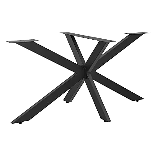 Tischgestell ’Oberau’ aus Stahl – Schwarz 120 x 68 x 71 cm - Tischbeine für individuelle Möbelgestaltungen. Langlebiges und pflegeleichtes Stahlgestell mit Montagematerial für Ihre kreative Einrichtung.