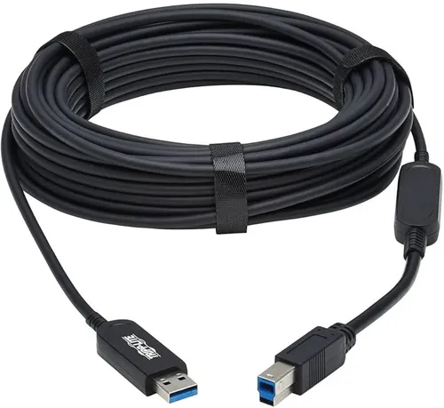 TRIPP-LITE USB 3.2 Gen 1 Plenum-Rated Glasfaser-Aktiv-Optisches Kabel 20MTR - Sonstige, hochgeschwindigkeitsfähiges Kabel mit Plenum-Zulassung für sichere Installationen in Gebäuden.