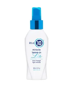 It’s a 10 Miracle Leave-In Lite Conditioner (59,1ml) – Pflege für feines Haar - Haarspülungen & Conditioner – Leichtes Pflegespray mit 10 Vorteilen in einem Produkt: Frizz-Kontrolle, Hitzeschutz, Farbpflege und UV-Schutz für glänzendes, voluminöses Haar.