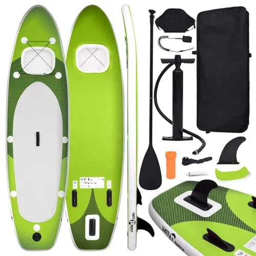 vidaXL Aufblasbares SUP Board Set für 1 Erwachsener – Stabilität & Komfort - Aufblasbares SUP Board für Stand-Up Paddling, ideal für Anfänger und Freizeitsportler. Pannensicher, UV-beständig und mit abnehmbarem Sitz für zusätzlichen Komfort.