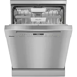 Miele G 7130 SC Silber - Effiziente Spülmaschine - Geschirrspüler mit AutoDos Technologie für optimale Spülmittelverwendung und FlexCare Stützen für schonende Reinigung von Gläsern. Energieeffizienzklasse B für umweltfreundliches Spülen.