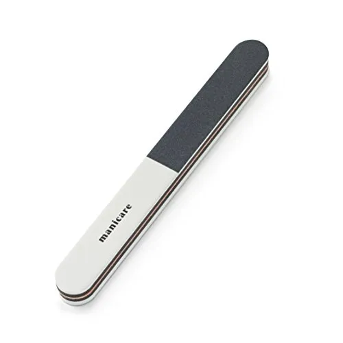 Manicare Nagelpolierfeile, 3-stufig, zum Formen, Entfernen von Graten und Polieren der Nägel, einfach verwendbares Maniküre-Werkzeug, robust, gepolstert