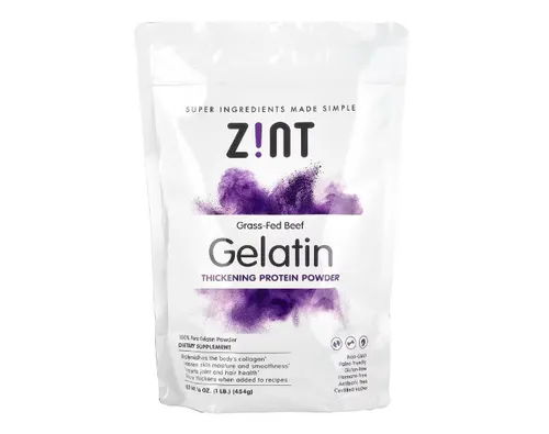 Zint,  Proteinpulver von grasgefütterten Rindern, 454 g - DE Versand