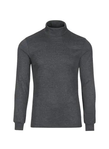 TRIGEMA Langarm Ski- und Sport-Rollkragenpullover - Herren-Shirts aus 100% Bio-Baumwolle, hautfreundlich und ideal für Wintersport oder Freizeit. Der klassische Schnitt und elastische Bündchen sorgen für optimalen Tragekomfort.
