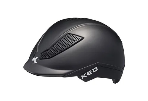 KED Pina S black matt 50-53 cm - Fahrradhelm und Reithelm in einem! Der PINA schützt zuverlässig beim Reiten und Radfahren dank smarter Hybrid-Technik und maxSHELL-Technologie.