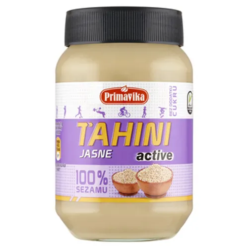 Primavika ACTIVE Tahini jasne - 100% sezamu 460 g 5900672302172