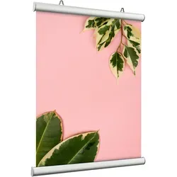 Posterklemmschiene (1 Paar), 2 Aufhänger, Aluminium, silber eloxiert, 594 mm, DIN A1 Hochformat, DIN A2 Querformat