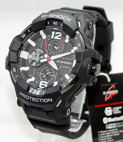 CASIO G-Shock Gravitymaster GR-B300-1AER Bluetooth - Robuste Herrenarmbanduhr - Armbanduhren für Herren mit Bluetooth-Funktion, ideal für Outdoor-Abenteuer und Sport. Robustes Design und vielseitige Funktionen.