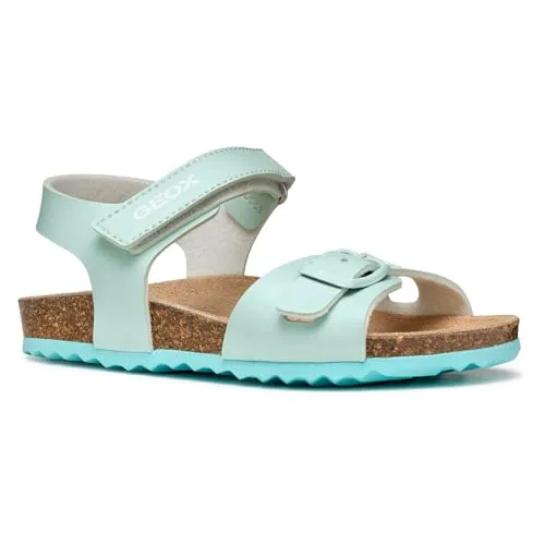 Geox J Adriel Girl C Sandal Watersea 30 EU - Sandalen für Mädchen mit atmungsaktivem Design und praktischem Klettverschluss, ideal für warme Tage.
