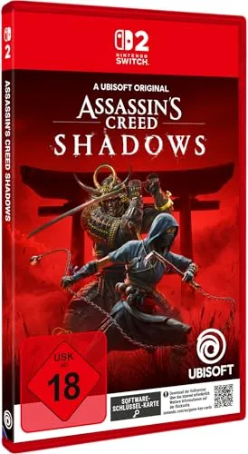 Assassin's Creed Shadows - Nintendo Switch 2 Key Card - Erlebe Assassin's Creed Shadows auf der Nintendo Switch 2 mit einzigartigen Parkour-Optionen und strategischem Gameplay. Schlüpfe in die Rollen von Naoe und Yasuke und meistere Heimlichkeit und Stärke im feudalen Japan.