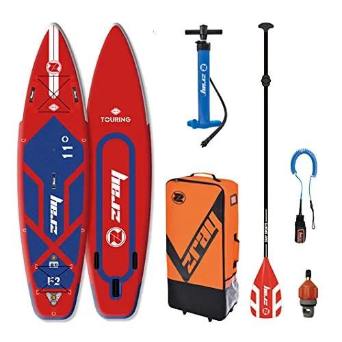 Zray F2 - Fury Pro 11'0" Windsup SUP Stand Up Paddle Board - Aufblasbares SUP Board für Anfänger und Fortgeschrittene, mit Windsurf-Option und innovativer Drop Stitch Double Layer Technologie für hohe Steifigkeit und geringes Gewicht.