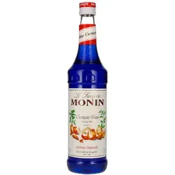 Le Sirop de Monin CURACAO BLAU 0,7l - Alkoholfreier Sirup mit leuchtend blauer Farbe und dem Geschmack von Bitterorangen. Ideal für Cocktails, Mocktails und kreative Desserts. Hergestellt von Monin, perfekt für beeindruckende Getränke und Präsentationen.