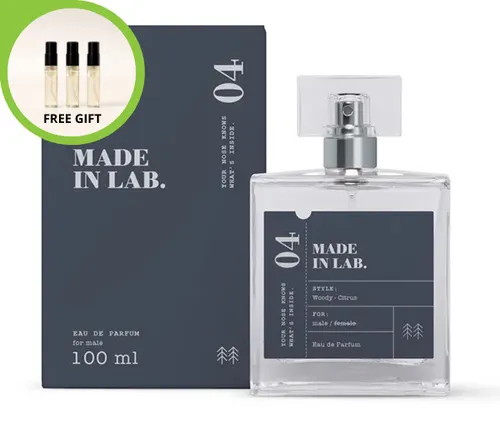 MADE IN LAB 04 MEN Eau de Parfum 100ml für Herren Holzig, Zitrone EDP