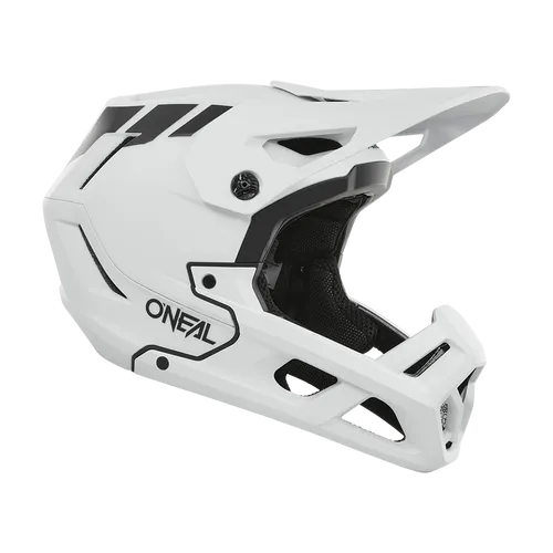 ONeal SL1 Crest Fahrradhelm - Matt Weiß/Schwarz - L - Fahrradhelm mit Inmold-Technologie für maximale Sicherheit und Belüftung. Höhenverstellbarer Schirm und Fidlock® Magnetverschluss für einfachen Umgang während der Fahrt.