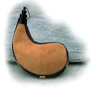 Relags Bota Original Leder Trinkflasche 1L, braun - Authentische Lederflasche aus Spanien mit praktischem Tragriemen und Spritzverschluss. Ideal für unterwegs, um stilvoll und hygienisch zu trinken.