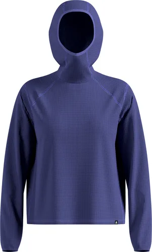 ODLO CUBIC WOMEN Hoodie 2026 skipper blue - M - Leichter Hoodie mit verkürztem Schnitt und einzigartiger Waffelstruktur für optimale Atmungsaktivität. Ideal für Sport und Reisen, bietet er hervorragende Bewegungsfreiheit und ein langanhaltendes Frischegefühl.
