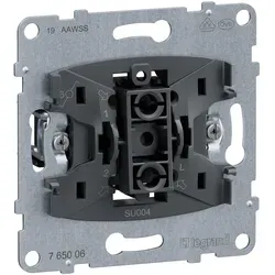 Legrand 765006 SEANO Einsatz Wechselschalter 10 AX, Steckklemmen, beleuchtete Funktion, Kontrollfunktion