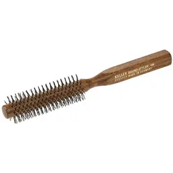 Keller Round-Styler Rundbürste 106 ohne Noppen 16 mm/32 mm - Hochwertige Rundbürste aus Buchenholz mit ergonomischem Griff. Ideal für das Styling, die hitzebeständigen Borsten sorgen für ein angenehmes Haargefühl.