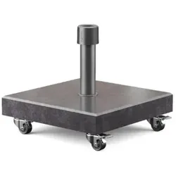 Platinum Rome Schirmständer mit Schwenkrollen - Mobiler Schirmständer mit praktischen Schwenkrollen für flexibles Positionieren Ihres Sonnenschirms. Robust und wetterbeständig, ideal für Terrasse, Garten oder Balkon.