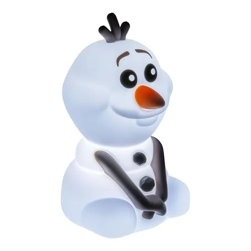 Disney Olaf Leuchtendes Figürchen - Sammelfigur aus Silikon, 19 cm hoch und leuchtend, ideal für Disney-Fans und Sammler, hochwertige Verarbeitung garantiert Freude und Licht in jedem Raum.