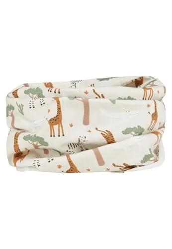 Sterntaler Schlauchschal Safaritiere – Jungen Schlupfschal aus weichem Flammgarn-Jersey mit Safaritier-Print, elastisch und pflegeleicht – Lichtgrau, Größe 1