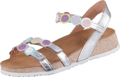 Think! Damen Koak Nachhaltige Riemchen Sandale, Silver Kombi 9000, 40 EU - Wanderschuhe mit chromfrei gegerbtem Futterleder, fairer Produktion und Reparaturfähigkeit für umweltbewusste Trägerinnen.