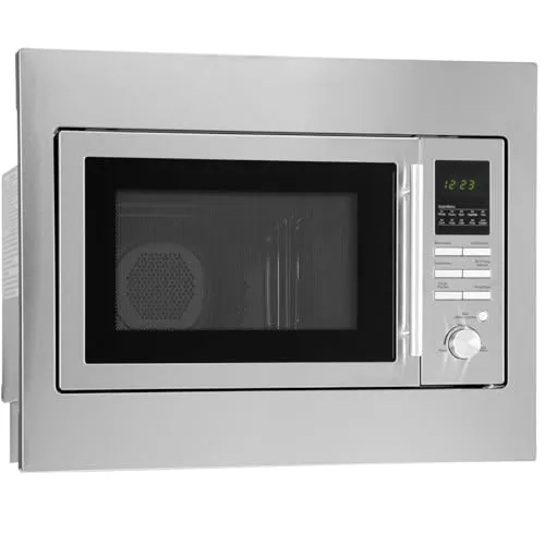 Bomann MWG 2216 H EB Einbau-Mikrowelle mit Grill - Mikrowelle mit 25L Kapazität, Heißluft und Grillfunktion, ideal für schnelle und vielseitige Zubereitung im modernen Küchenambiente.