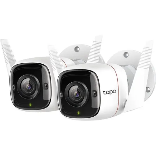 TP-Link Tapo C310P2 - 2er Set WLAN IP Überwachungskamera, 3MP Hochauflösung, beeindruckende 30m Nachtsicht und intelligente Bewegungserkennung
