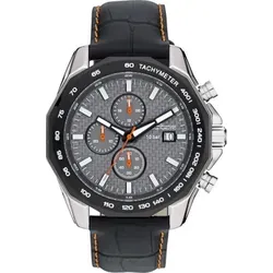 Adora Nautic AN2343 Herren Uhr Chronograph - Armbanduhren mit 10 bar Wasserdichtigkeit, Edelstahlgehäuse und stilvollem Lederband für den aktiven Lifestyle.