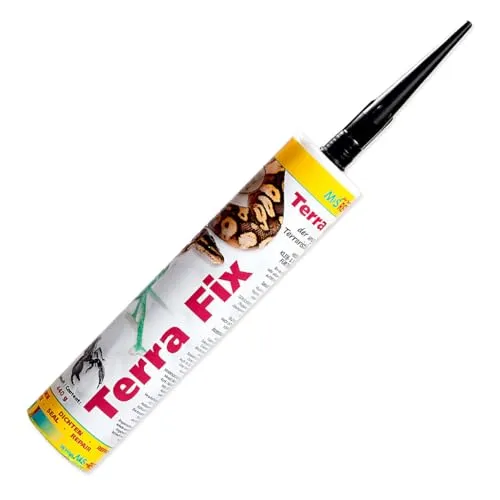 M&S Reptilien Terra Fix - 290ml Kartusche - Farbe: schwarz (ehem. Terra Bond) Kartusche OHNE Kartuschenpresse