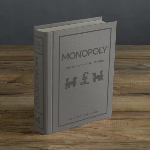 Monopoly Vintage Bookshelf Edition – UK Version | Sammler-Edition im elegante...
