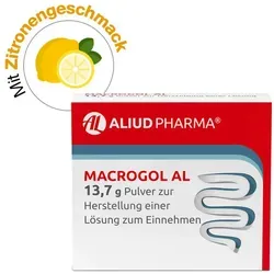 MACROGOL AL 13,7 g Pulver zur Herstellung einer Lösung - Praktisches Pulver zur Herstellung einer Lösung zum Einnehmen, unterstützt bei Darmtätigkeit für Erwachsene und Jugendliche ab 12 Jahren. Ideal bei Verstopfung.