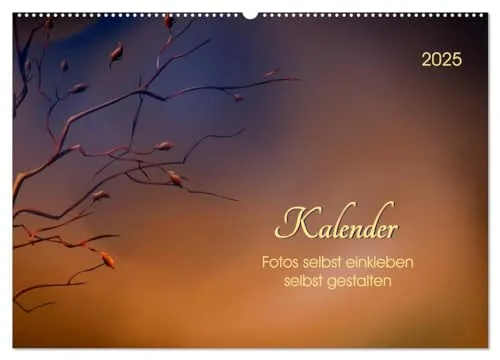 Kalender, Fotos selbst einkleben, selbst gestalten (Wandkalender 2025 DIN A2 quer), CALVENDO Monatskalender