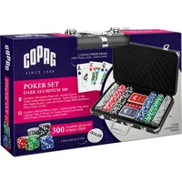 COPAG Poker Set Dark Aluminum 300 – Casino-Qualität - Erlebe Poker-Action mit dem COPAG Poker Set im edlen Aluminiumkoffer. 300 hochwertige Casino-Chips, Karten und Zubehör für unvergessliche Spielabende. Ideal für Texas Hold'em und Omaha.
