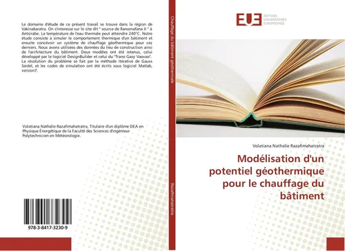 Modélisation d'un potentiel géothermique pour le chauffage du bâtiment Volatiana