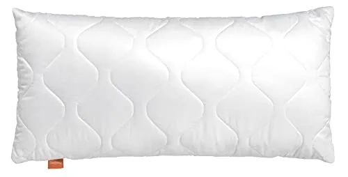 sleepling Kopfkissen Basic 100 - Allergikerfreundlich und individuell anpassbar - Kissen für Seitenschläfer, Rückenschläfer und Bauchschläfer, mit waschbarem Mikrofaserbezug und Reißverschluss zur Füllanpassung.