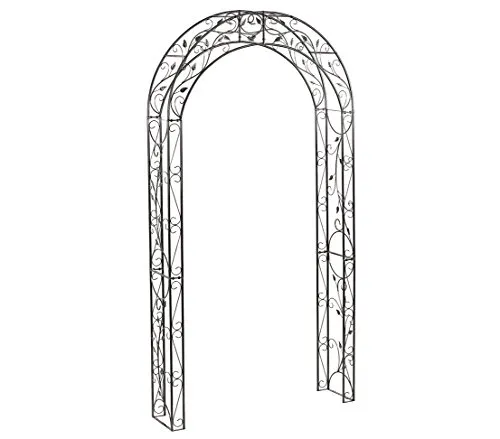 Dehner Rosenbogen Cornwall - Eleganter Garteneingang - Rosenbögen aus robustem Metall, witterungsbeständig und langlebig, ideal für romantische Kletterrosen in Ihrem Garten.