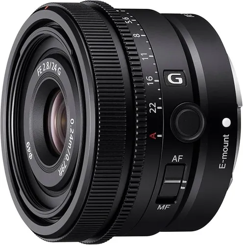 Sony SEL24F28G - Vollformat FE 24mm F2.8 G Objektiv, extrem scharf mit schönem Bokeh und schnellem Autofokus für Foto- und Videografie