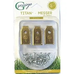 TITAN Ersatz Messer Klingen für Klingen Messer Ersatzmesser für Florabest® Mähroboter FMR600 18
