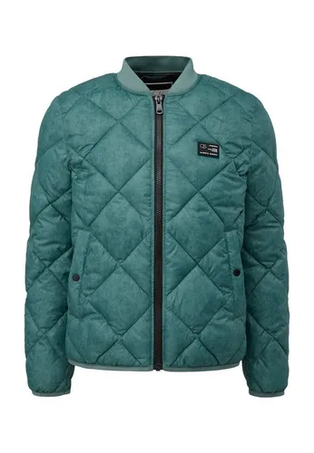 Q/S by s.Oliver Outdoor Jacke BLUE GREEN XL - Stylische Outdoor Jacke mit Stehkragen und Reißverschluss. Ideal für aktive Tage dank des Regular Fit und praktischen Gummizügen.